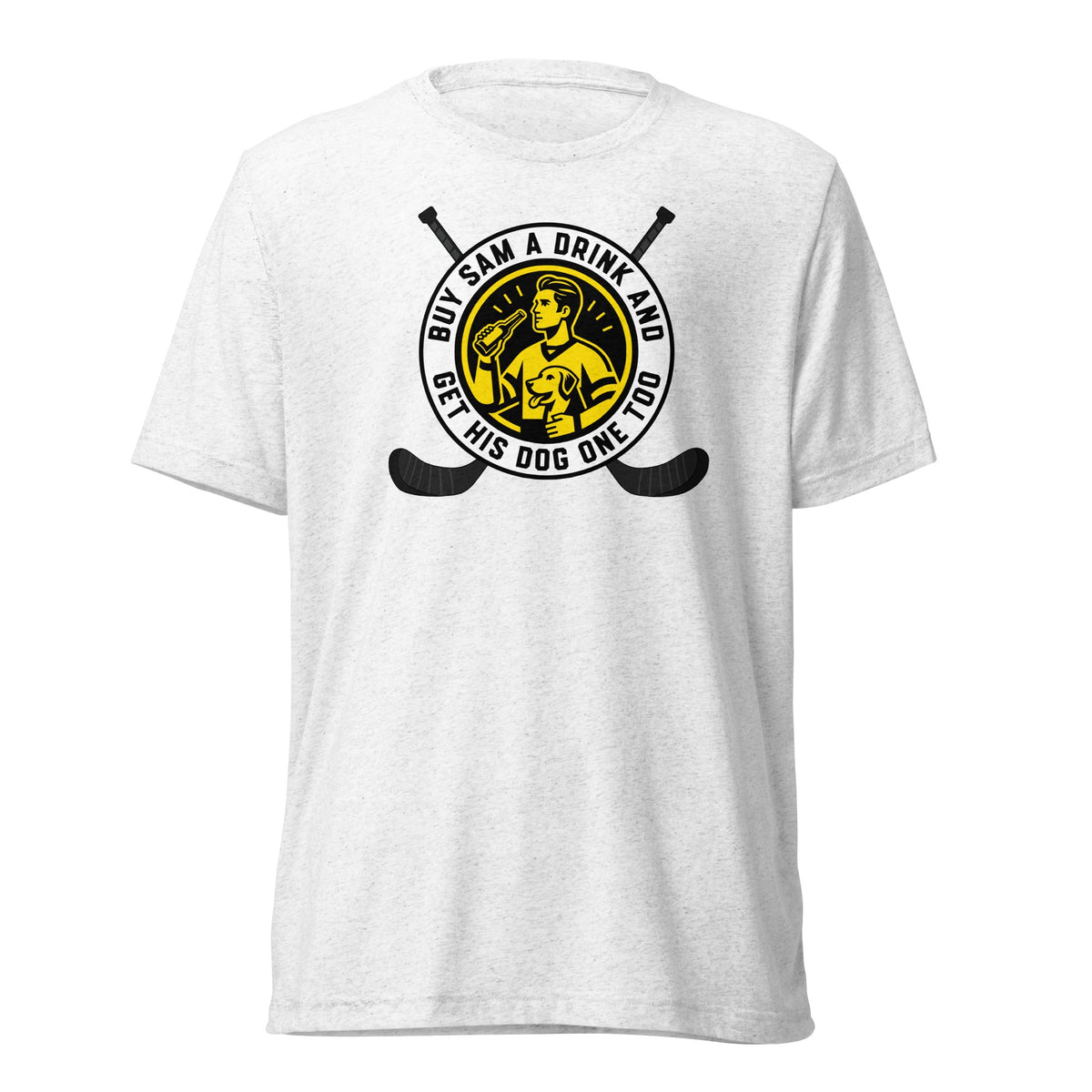 Buy Sam a Drink and Get His Dog One Too | Triblend Tee product image 4