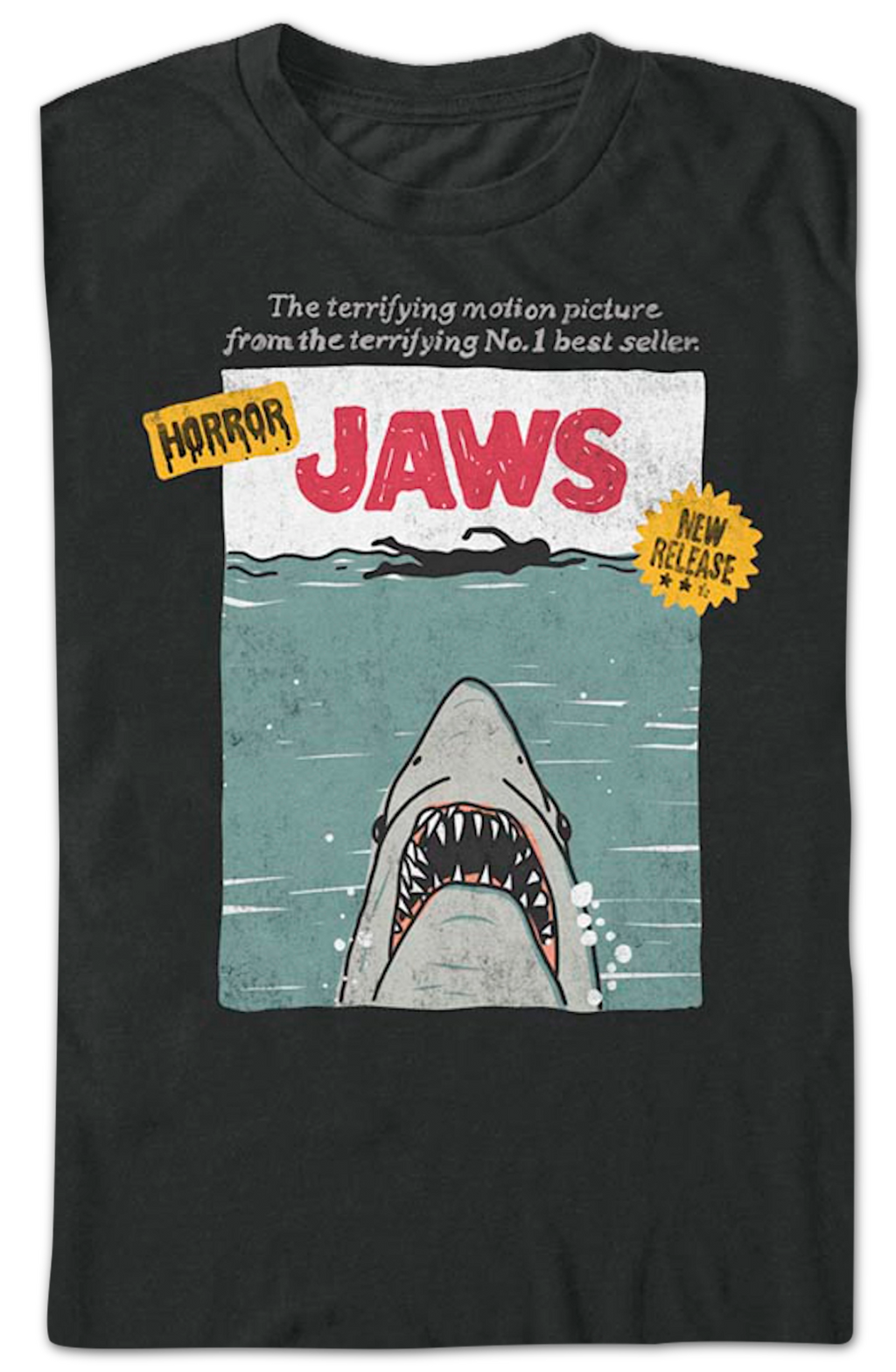 VHS Cover Artwork Jaws T-Shirt product image 2