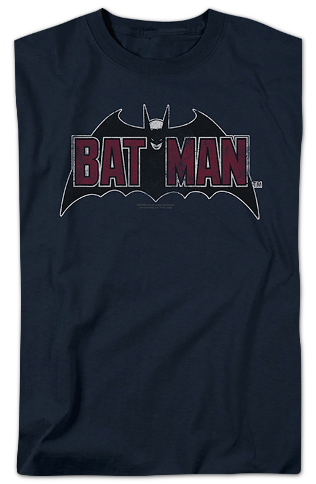 Vintage Blue Batman Logo DC Comics T-Shirt product image 2