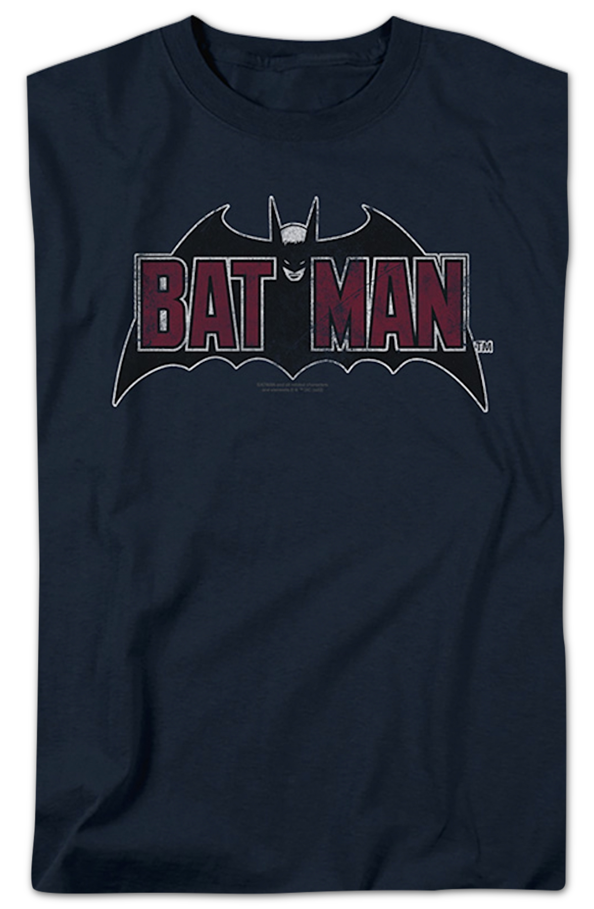 Vintage Blue Batman Logo DC Comics T-Shirt product image 2
