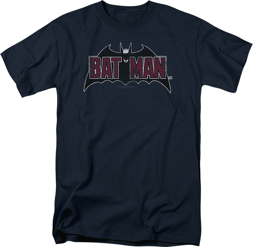 Vintage Blue Batman Logo DC Comics T-Shirt product image 1