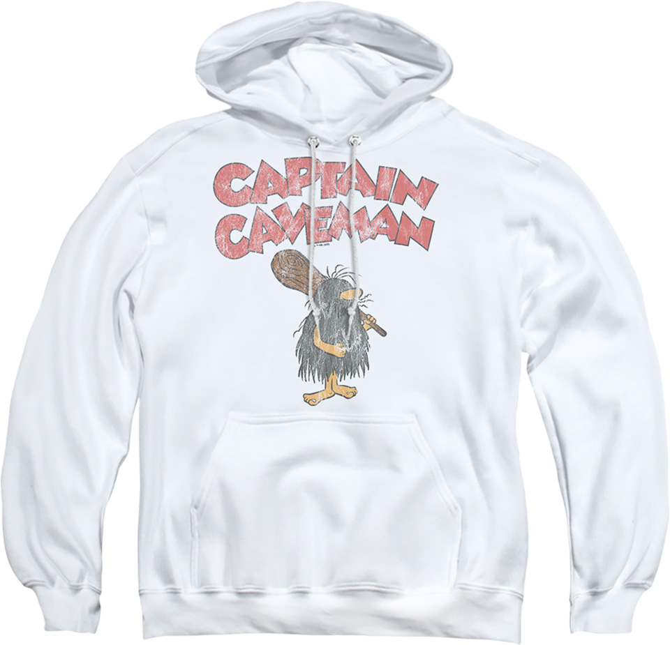 Vintage White Captain Caveman Hoodie product image 1