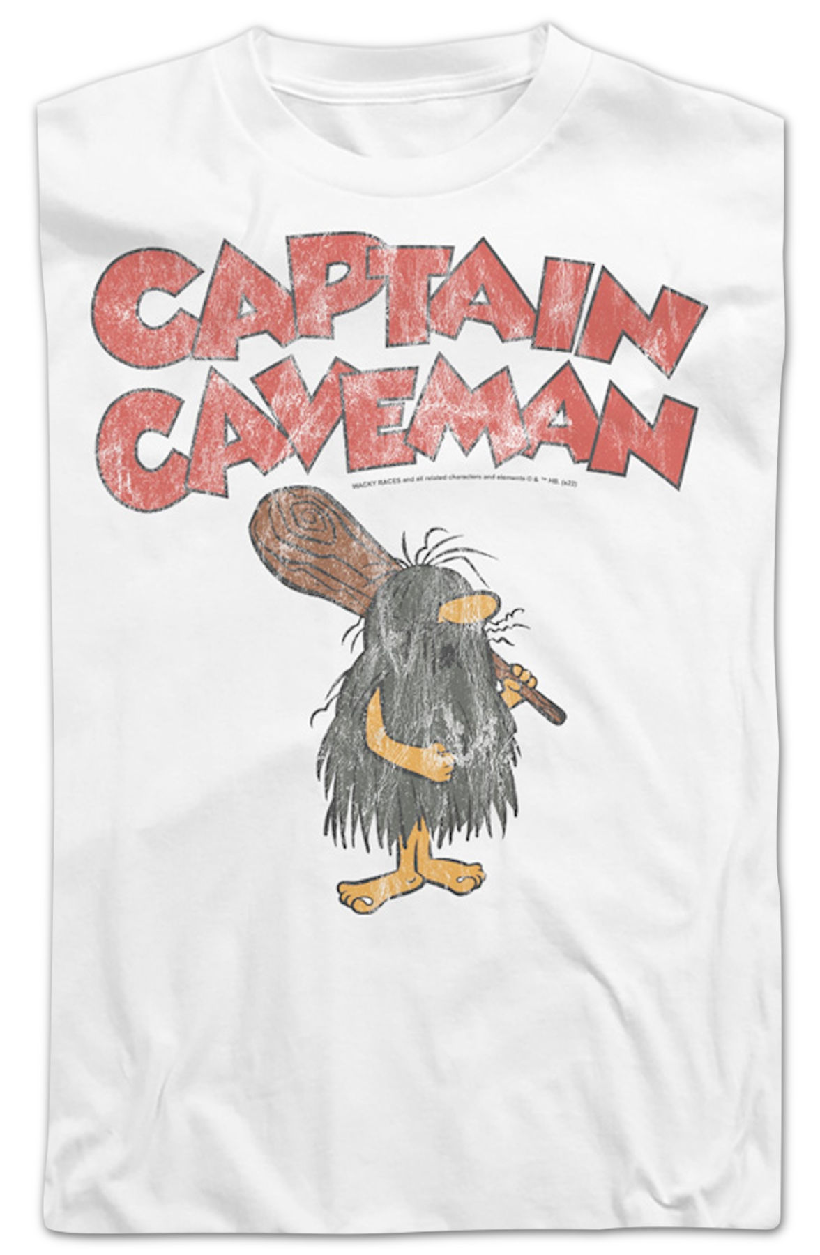 Vintage White Captain Caveman Long Sleeve Shirt product image 2
