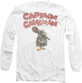Vintage White Captain Caveman Long Sleeve Shirt product image 1