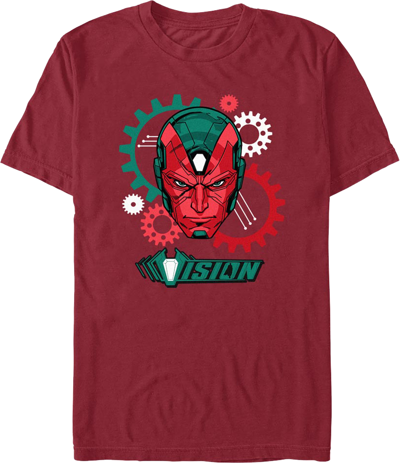 Vision Gear Head Marvel Comics T-Shirt product image 1