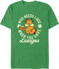 Who Needs Luck When You Have Lasagna Garfield T-Shirt product image 1