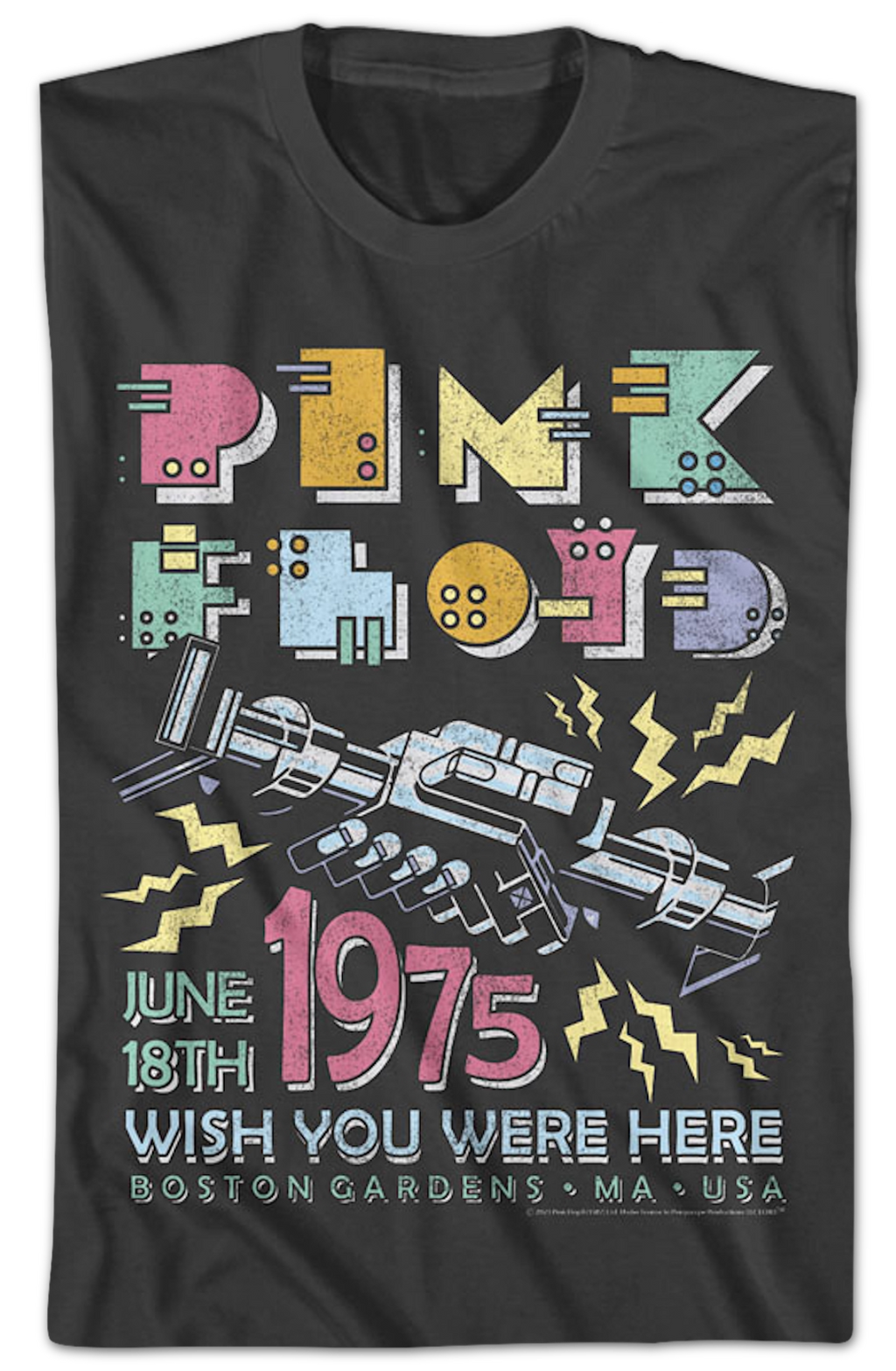 Wish You Were Here Boston Gardens 1975 Pink Floyd T-Shirt product image 4
