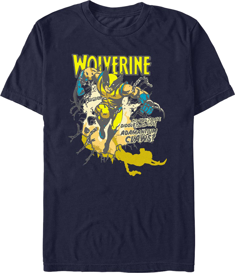 Adamantium Claws Wolverine Marvel Comics T-Shirt product image 1