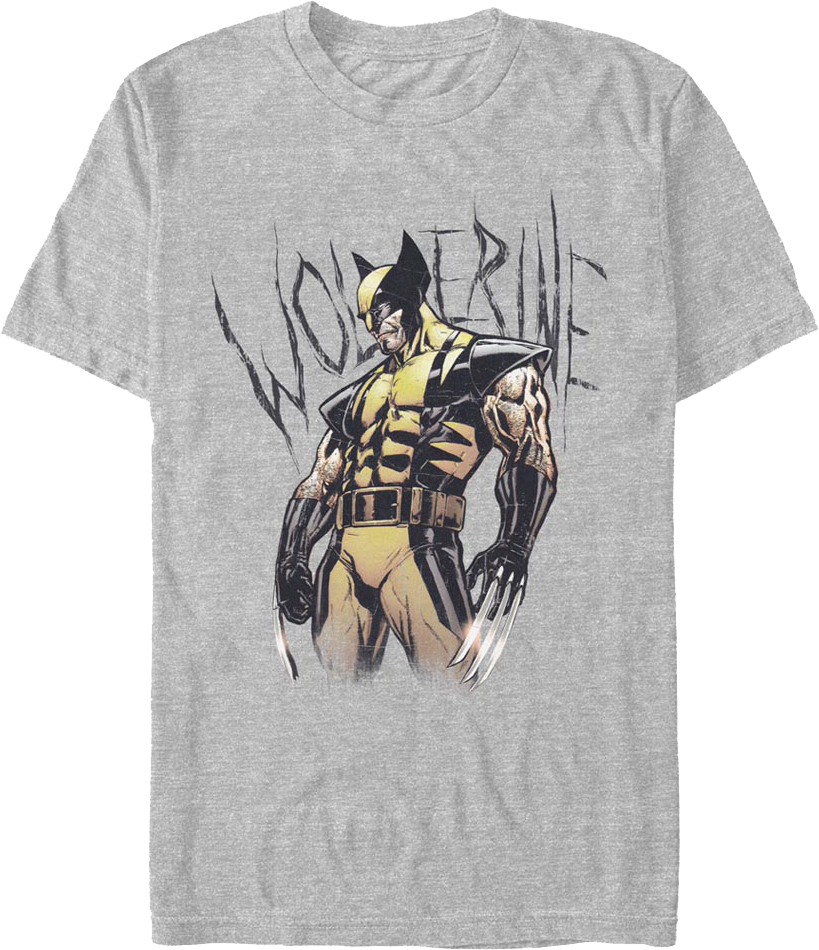 Wolverine Carved Name X-Men Marvel Comics T-Shirt product image 1