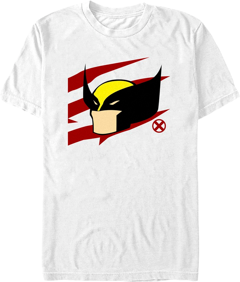 Wolverine Simple Stripes Marvel Comics T-Shirt product image 1