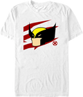 Wolverine Simple Stripes Marvel Comics T-Shirt product image 1
