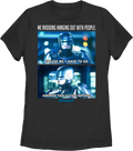 Womens Avoiding Hanging Out With People Robocop Shirt product image 1