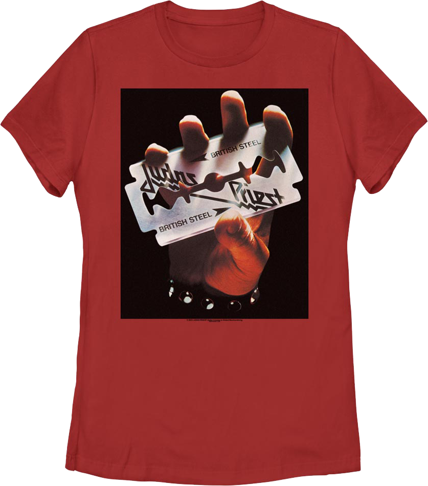 Womens British Steel Judas Priest Shirt product image 1