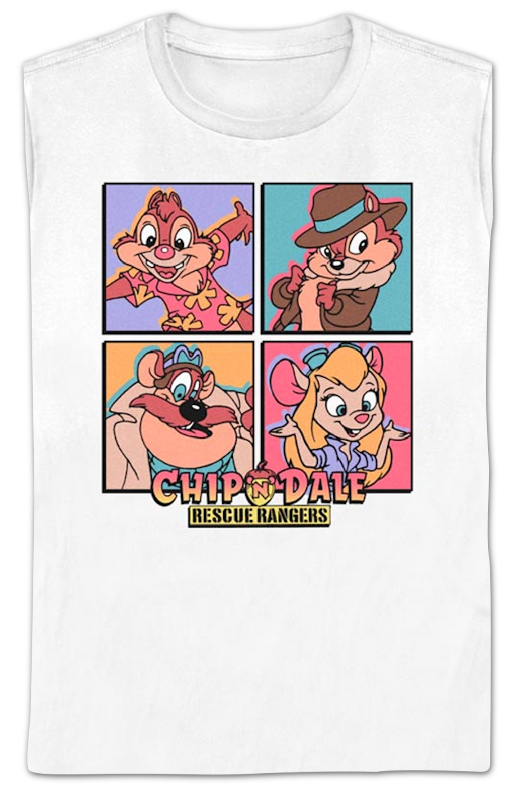 Womens Character Squares Chip 'n Dale Rescue Rangers Shirt product image 2