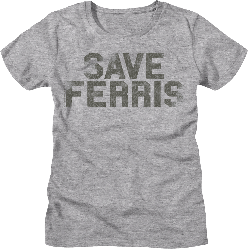 Womens Distressed Save Ferris Bueller Shirt product image 1