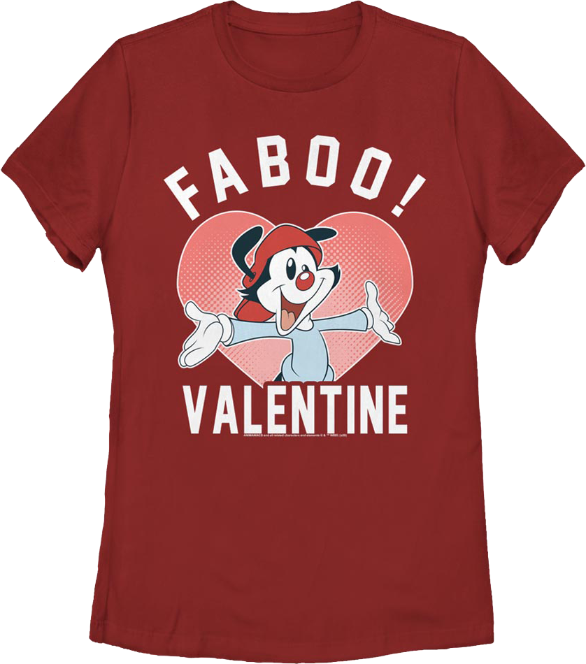 Womens Faboo Valentine Animaniacs Shirt product image 1