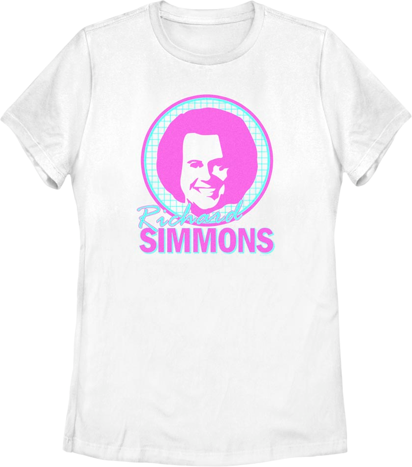 Womens Face Logo Richard Simmons Shirt product image 1