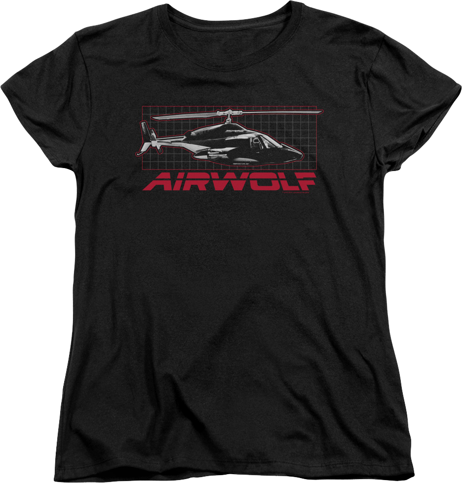 Womens Helicopter Airwolf Shirt product image 1