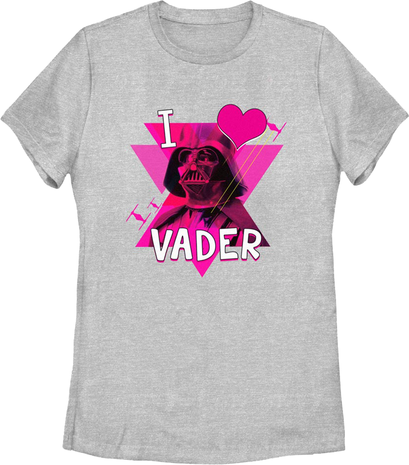 Womens I Love Darth Vader Star Wars Shirt product image 1