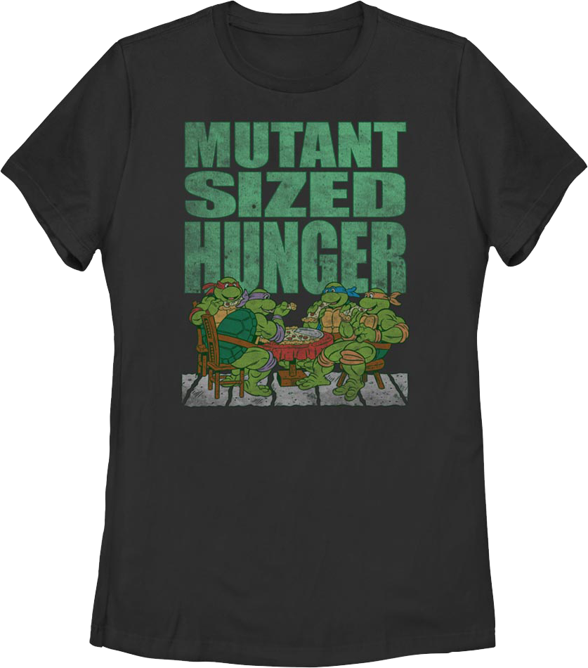 Womens Mutant Sized Hunger Teenage Ninja Turtles Shirt product image 1