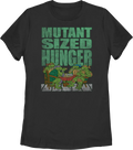 Womens Mutant Sized Hunger Teenage Ninja Turtles Shirt product image 1