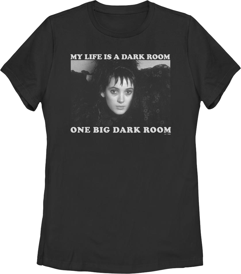 Womens My Life Is A Dark Room Beetlejuice Shirt product image 1