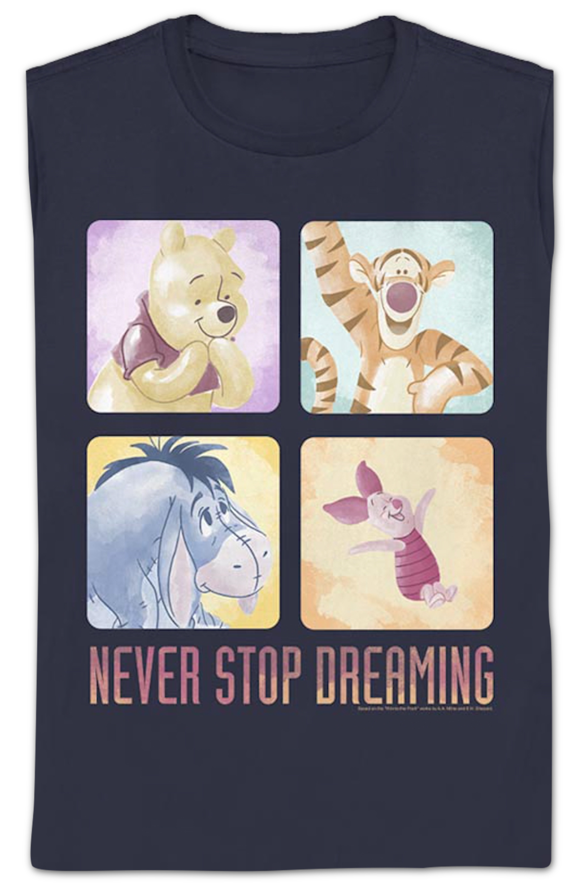Womens Never Stop Dreaming Winnie The Pooh Shirt product image 2