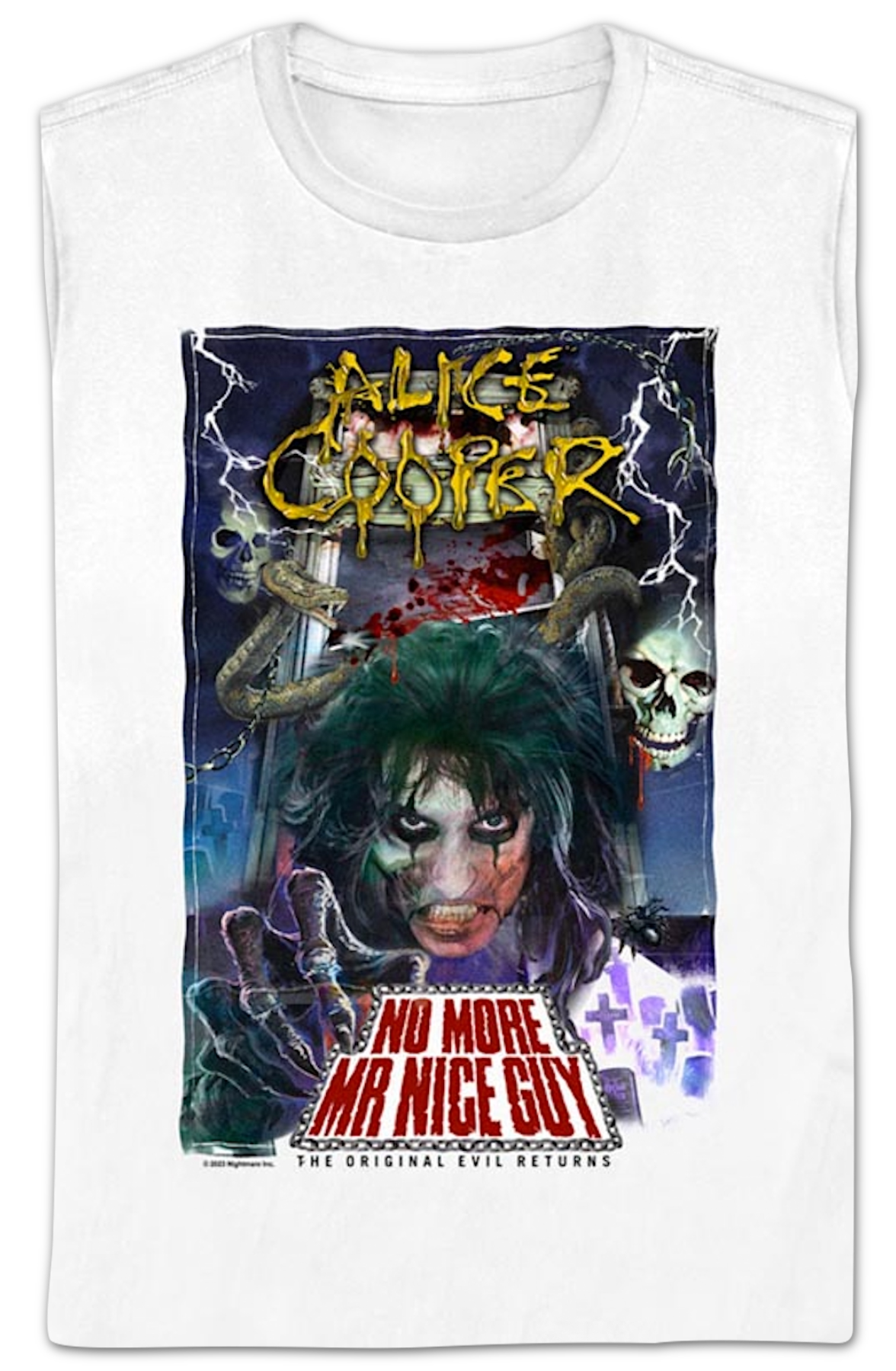 Womens No More Mr. Nice Guy Alice Cooper Shirt product image 2