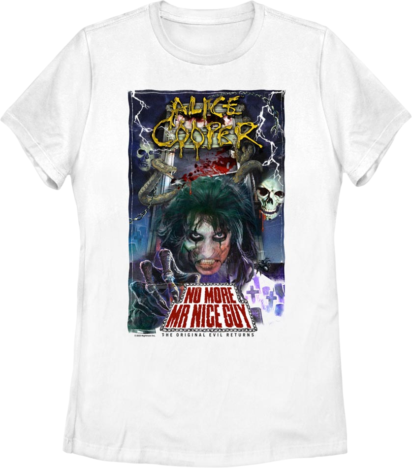 Womens No More Mr. Nice Guy Alice Cooper Shirt product image 1