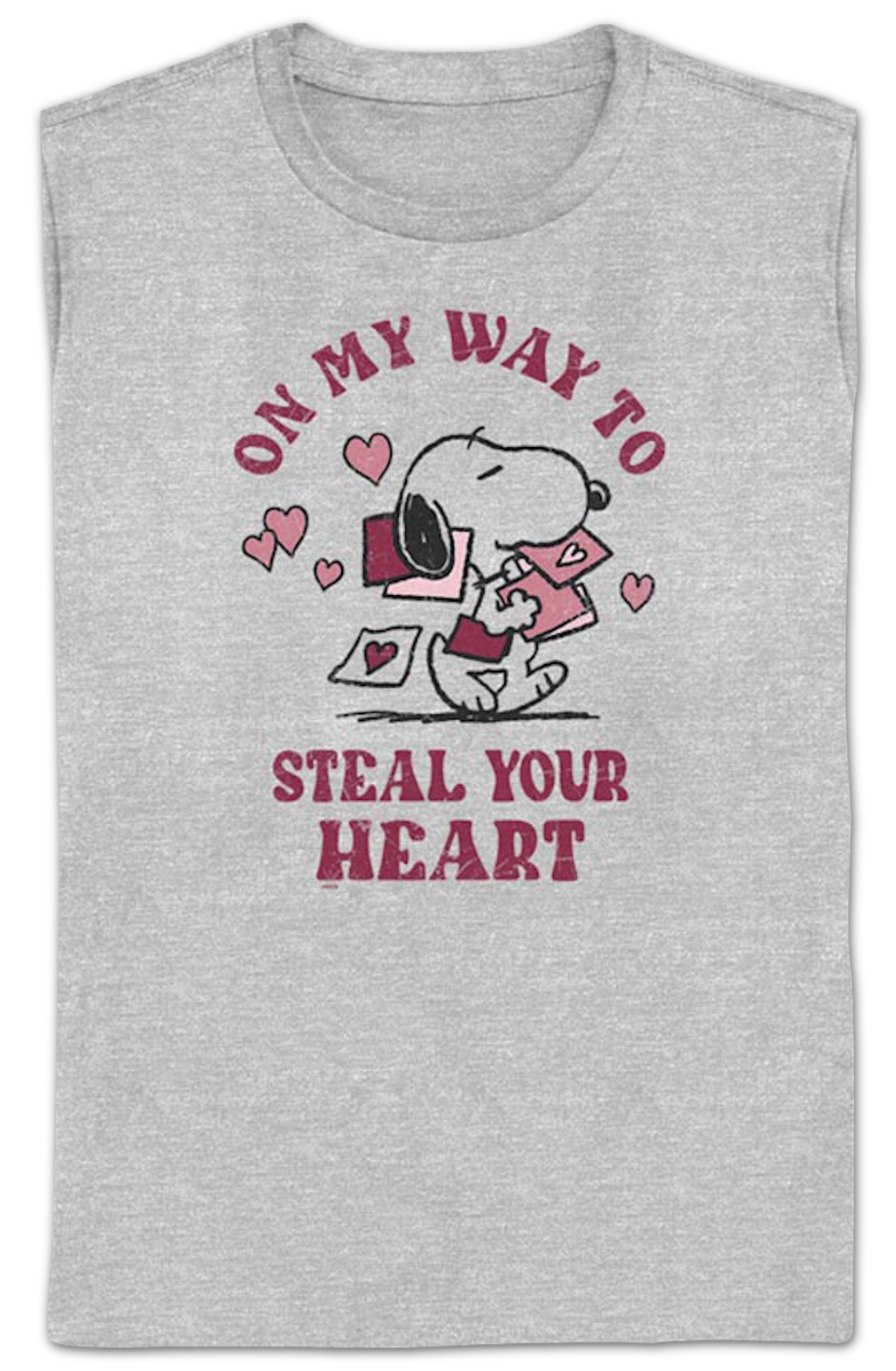 Womens On My Way To Steal Your Heart Peanuts Shirt product image 2