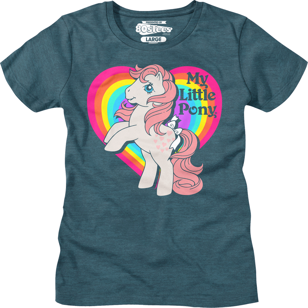 Womens Peachy Rainbow Heart My Little Pony Shirt product image 4