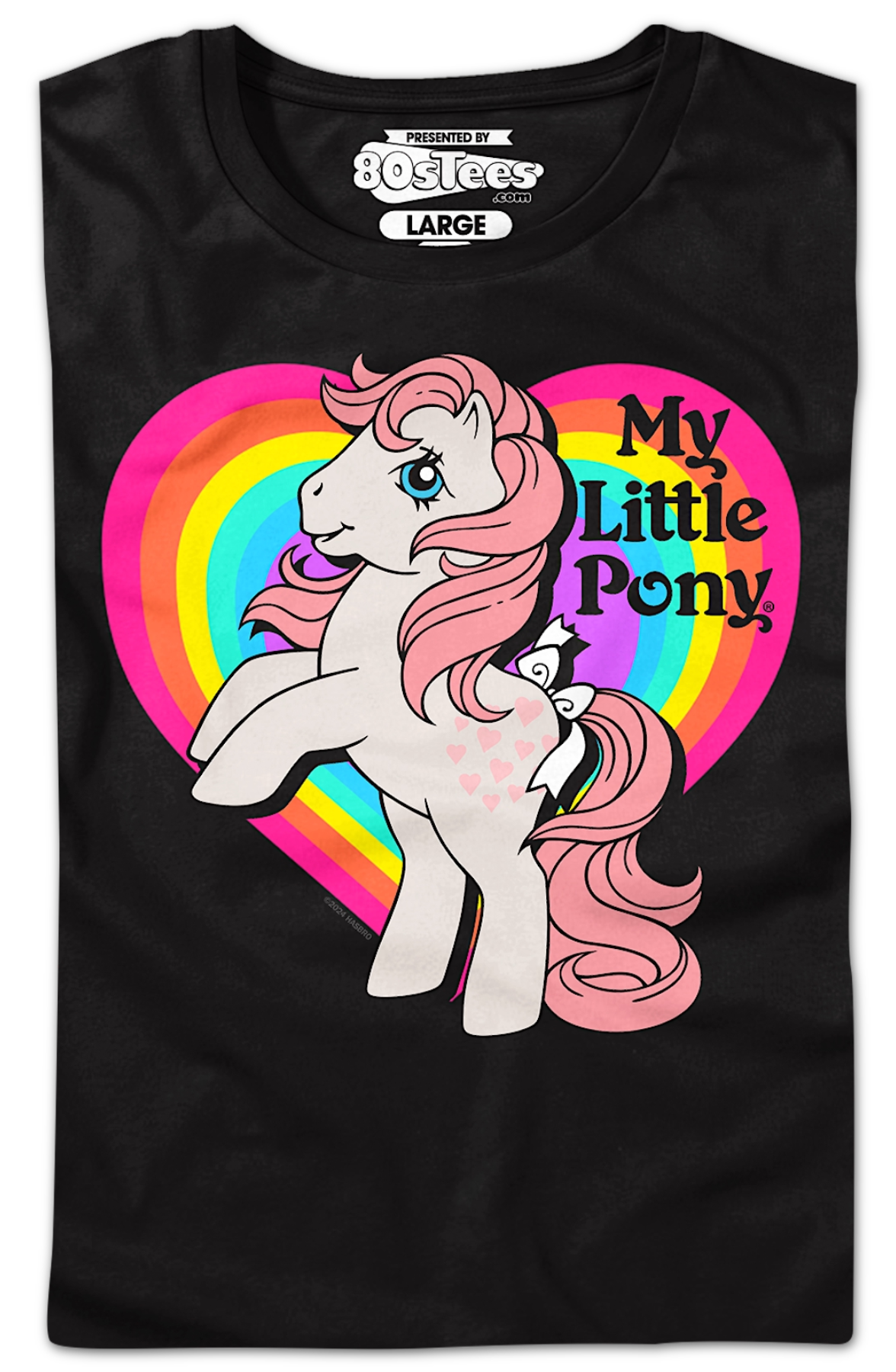 Womens Peachy Rainbow Heart My Little Pony Shirt product image 2