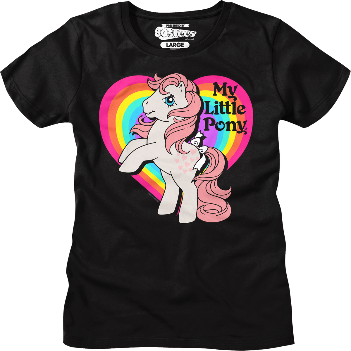 Womens Peachy Rainbow Heart My Little Pony Shirt product image 1