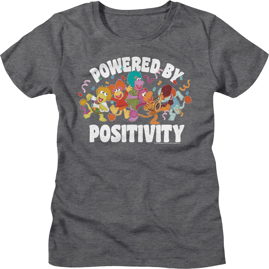 Womens Powered By Positivity Fraggle Rock Shirt product image 1