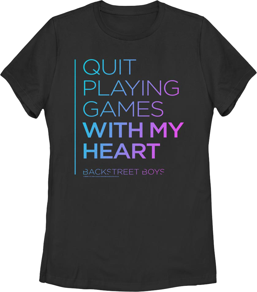 Womens Quit Playing Games With My Heart Backstreet Boys product image 1