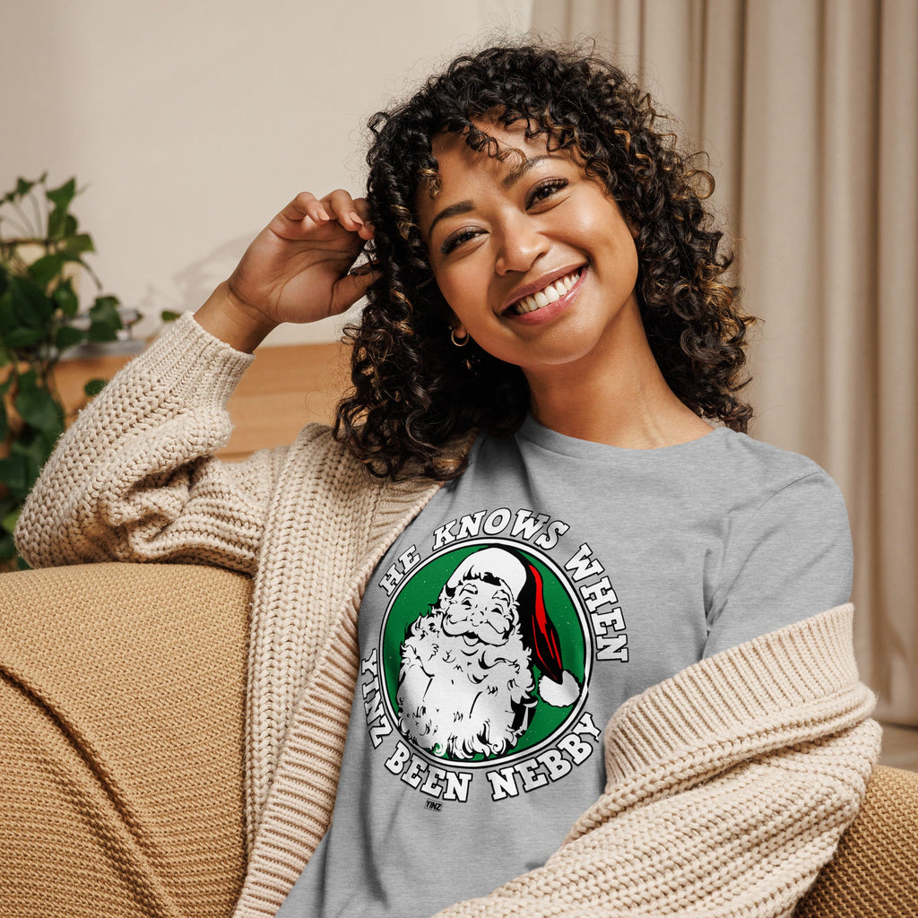 He Knows When Yinz Been Nebby | Ladies Tee product image 2