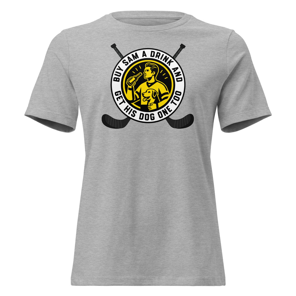 Buy Sam a Drink and Get His Dog One Too | Ladies Tee product image 3