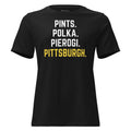 Pints. Polka. Pierogi. Pittsburgh. | Ladies Tee product image 1