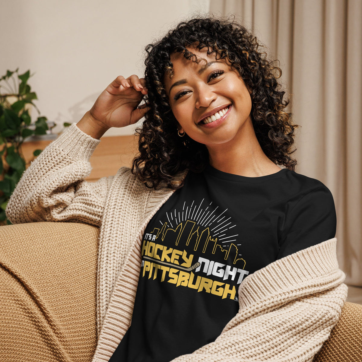 It's a Hockey Night in Pittsburgh | Ladies Tee product image 2