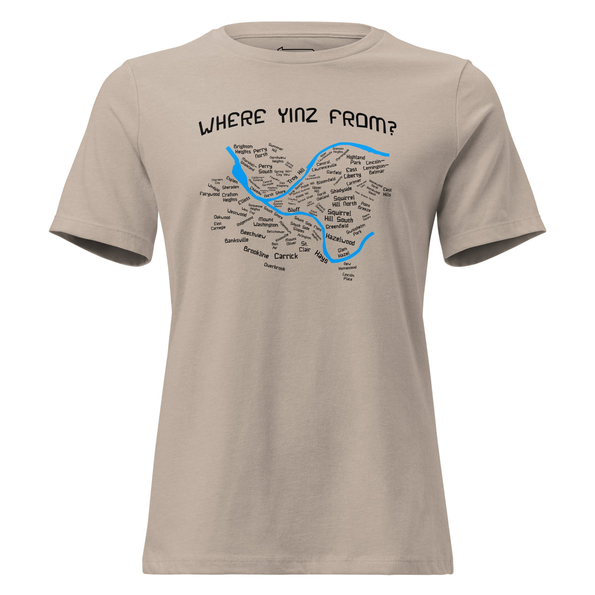 Where Yinz From? (Pittsburgh Neighborhoods) | Ladies Tee product image 5