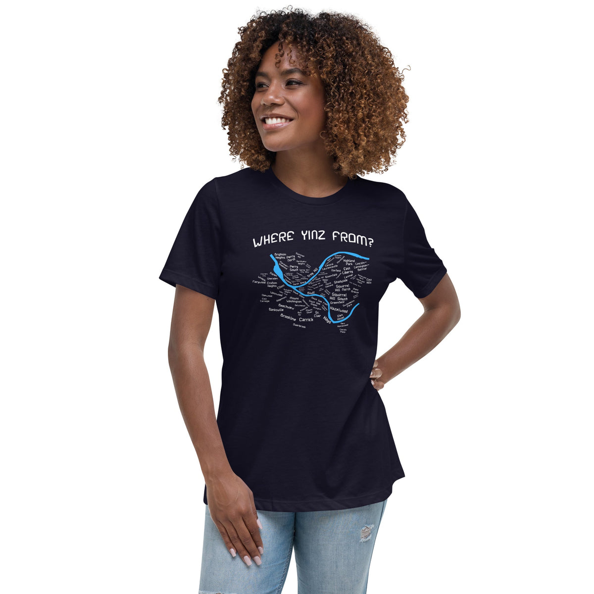 Where Yinz From? (Pittsburgh Neighborhoods) | Ladies Tee product image 9