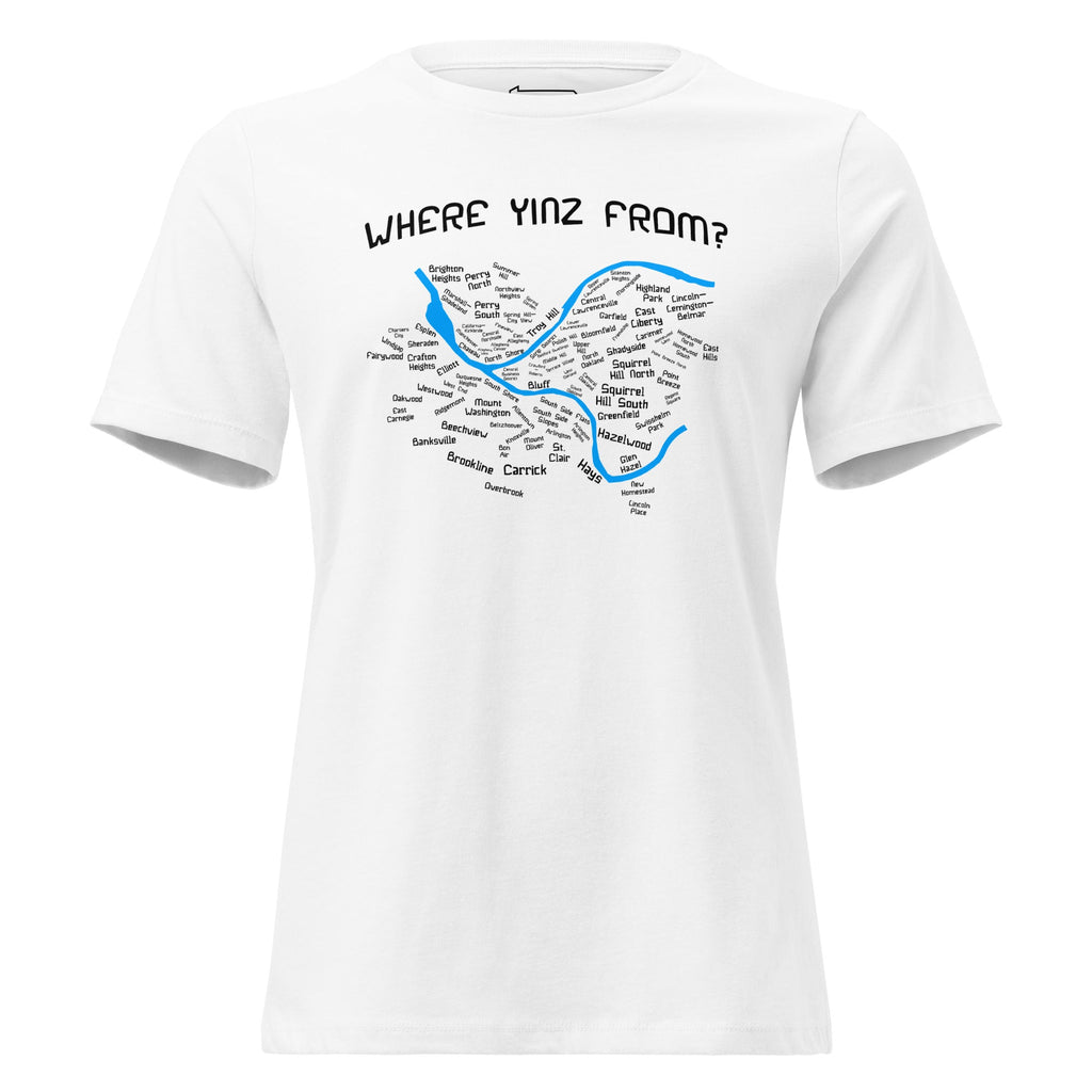 Where Yinz From? (Pittsburgh Neighborhoods) | Ladies Tee product image 4