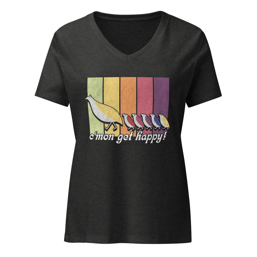 C'mon Get Happy (Partridge Family) | Ladies V-Neck