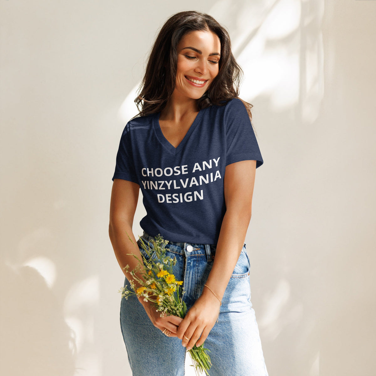 Choose Any Design | Ladies V-neck Tee product image 2