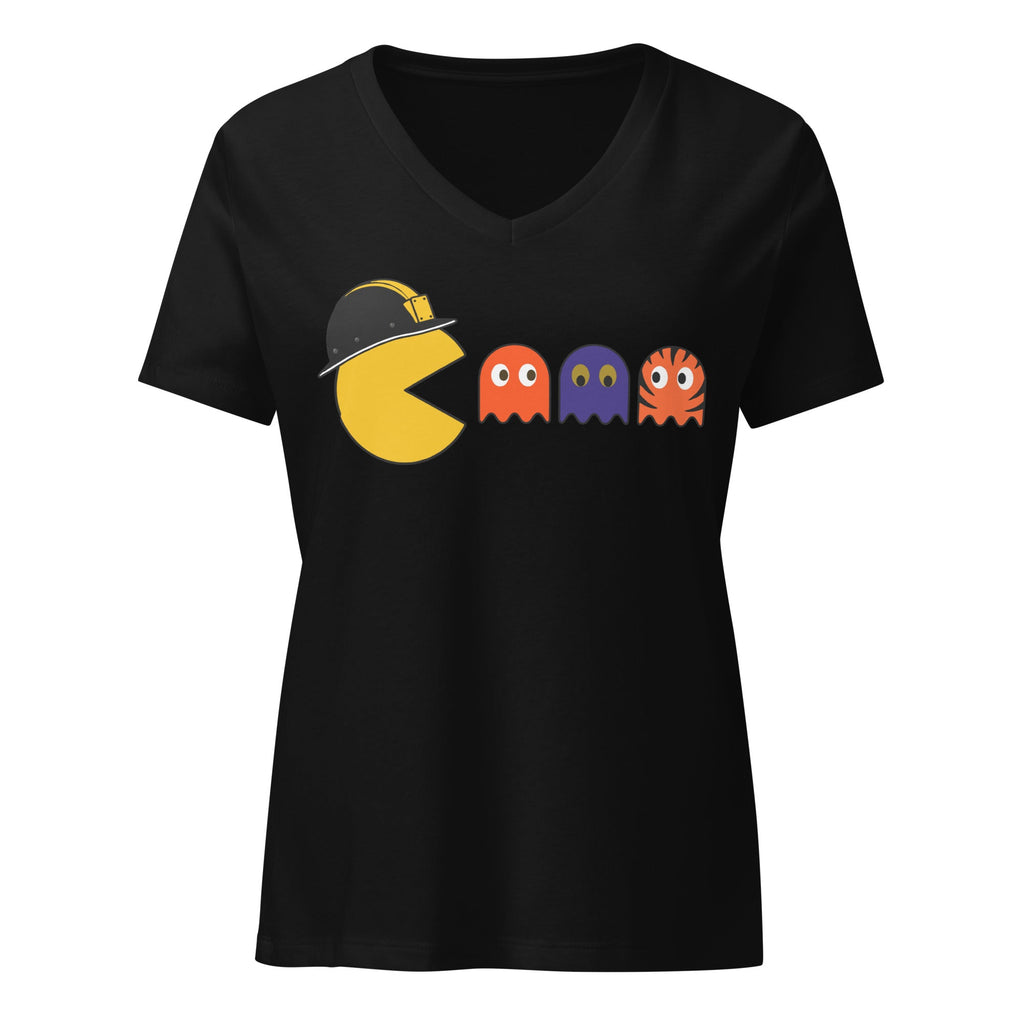 Steel Rivals Pac Man | Ladies V-Neck