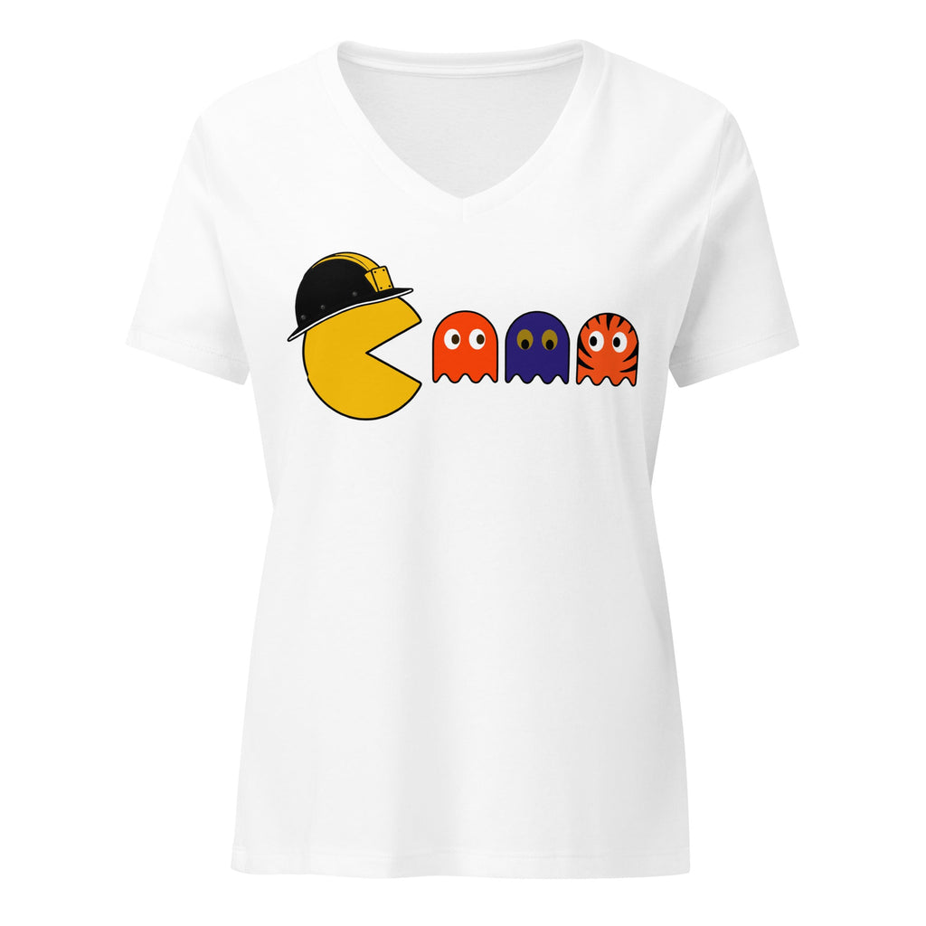 Steel Rivals Pac Man | Ladies V-Neck