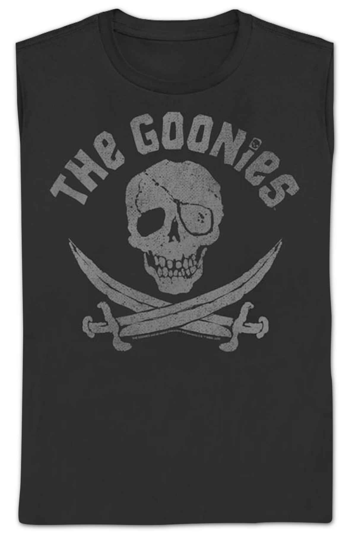 Womens Skull And Cross Swords Logo Goonies Shirt product image 2