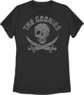 Womens Skull And Cross Swords Logo Goonies Shirt product image 1