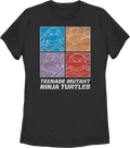 Womens Square Outlines Teenage Mutant Ninja Turtles Shirt product image 1