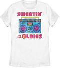 Womens Sweatin' To The Oldies Boombox Richard Simmons Shirt product image 1